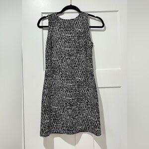 Michael Kors Sheath Dress XS Petite black & white pattern